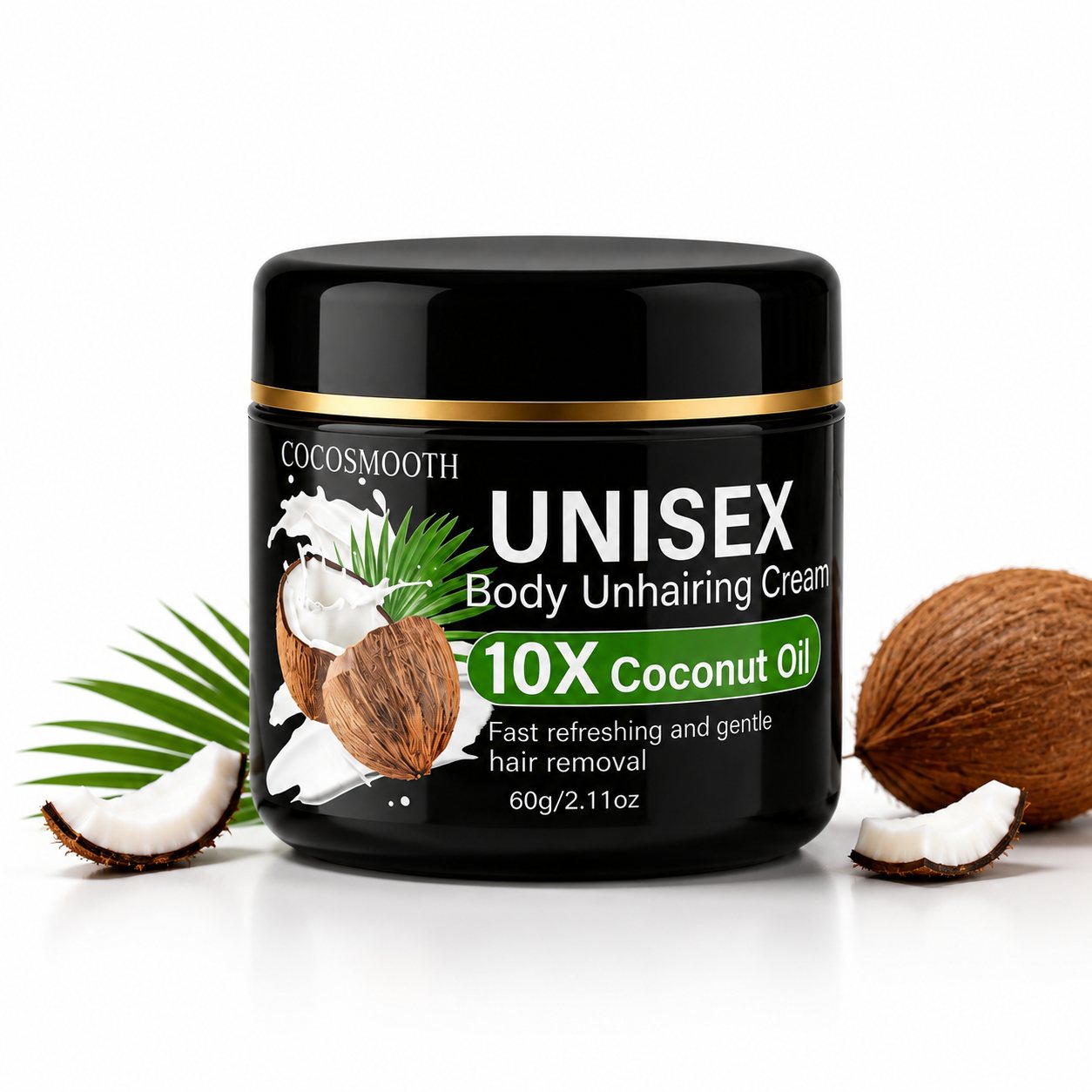 CocoSmooth™ Coconut Hair Remover Cream — 60 g jar